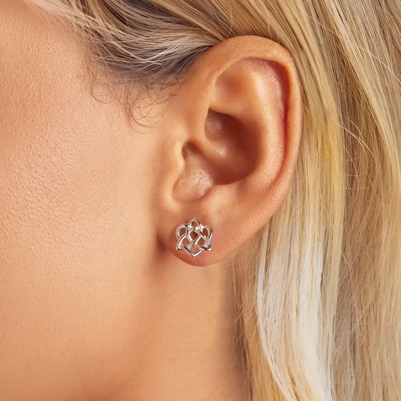 (slika za) Uhani s keltskimi vozli v stilu PANDORA - BSE958 - Ogled 5