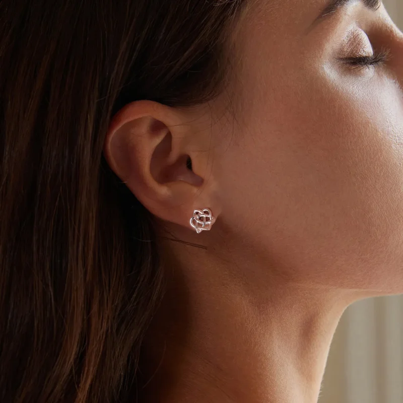 (slika za) Uhani s keltskimi vozli v stilu PANDORA - BSE958 - Ogled 7