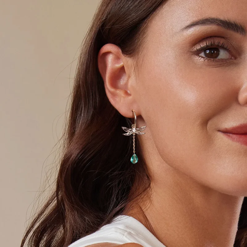 (slika za) Uhani z resicami v stilu PANDORA - SCE1699 - Ogled 6