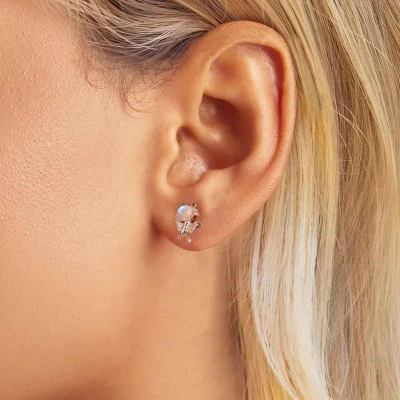 (slika za) Uhani z ribo v mesečini v slogu PANDORA - SCE1693 - Ogled 5