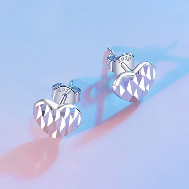 (slika za) Uhani z rožami v obliki srca v slogu PANDORA - SCE1703 - Ogled 4