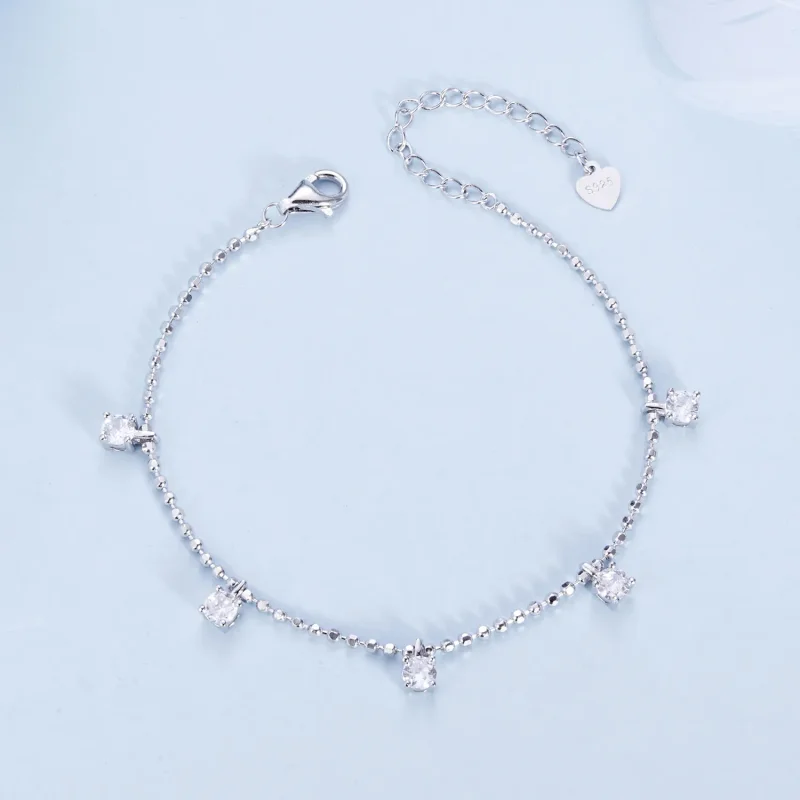 (slika za) Zapestnica s finim bleščečim cirkonom v stilu PANDORA - BSB156 - Ogled 4