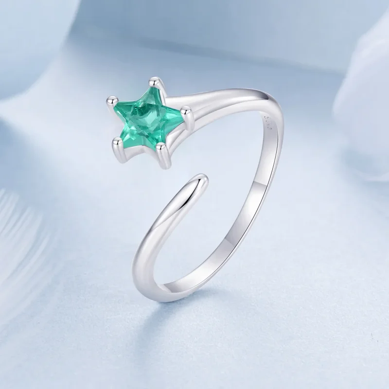 (slika za) Meteorski prstan v stilu PANDORA - BSR535-E - Ogled 2