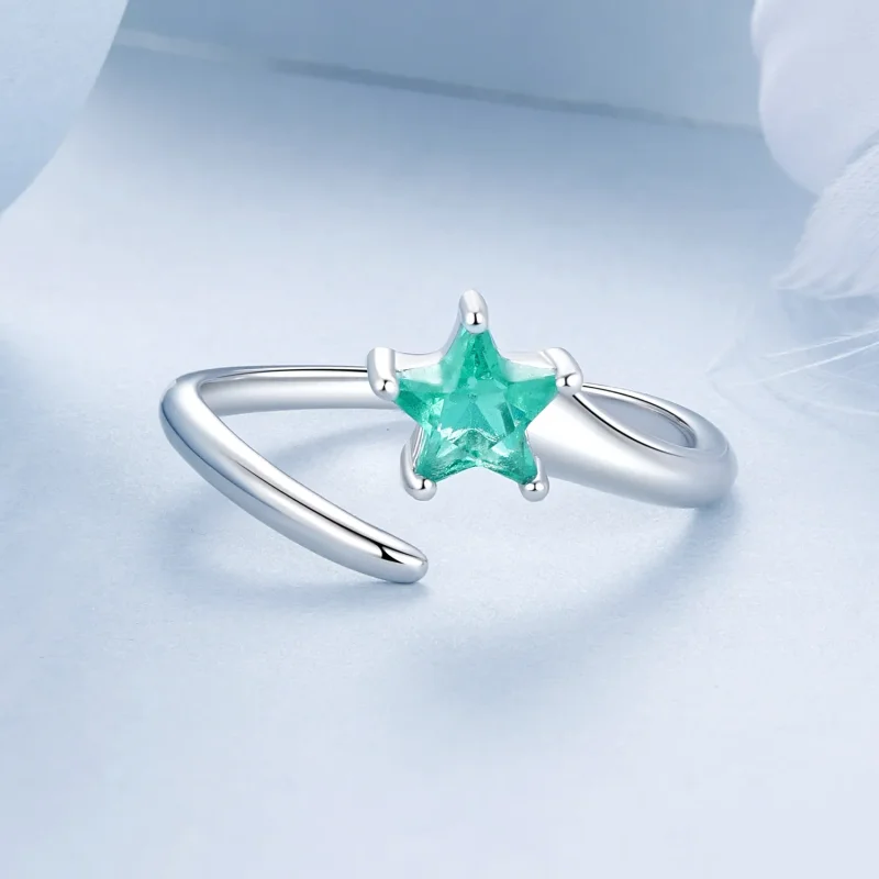 (slika za) Meteorski prstan v stilu PANDORA - BSR535-E - Ogled 3