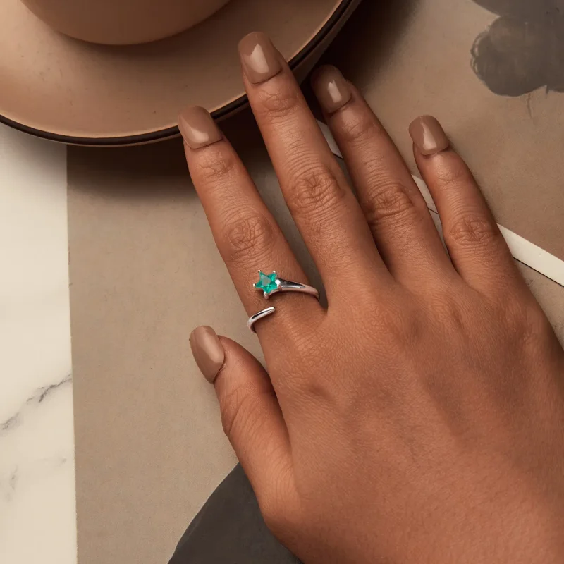 (slika za) Meteorski prstan v stilu PANDORA - BSR535-E - Ogled 5