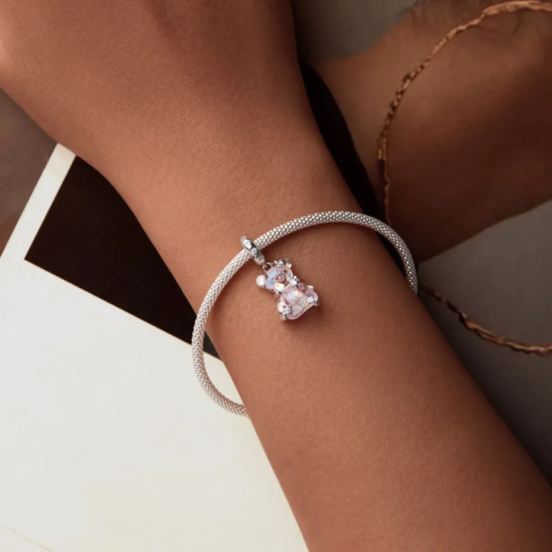 (slika za) Obesek s fantazijskim medvedom v stilu PANDORA - SCC2754 - Ogled 5