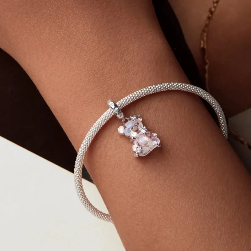 (slika za) Obesek s fantazijskim medvedom v stilu PANDORA - SCC2754 - Ogled 6