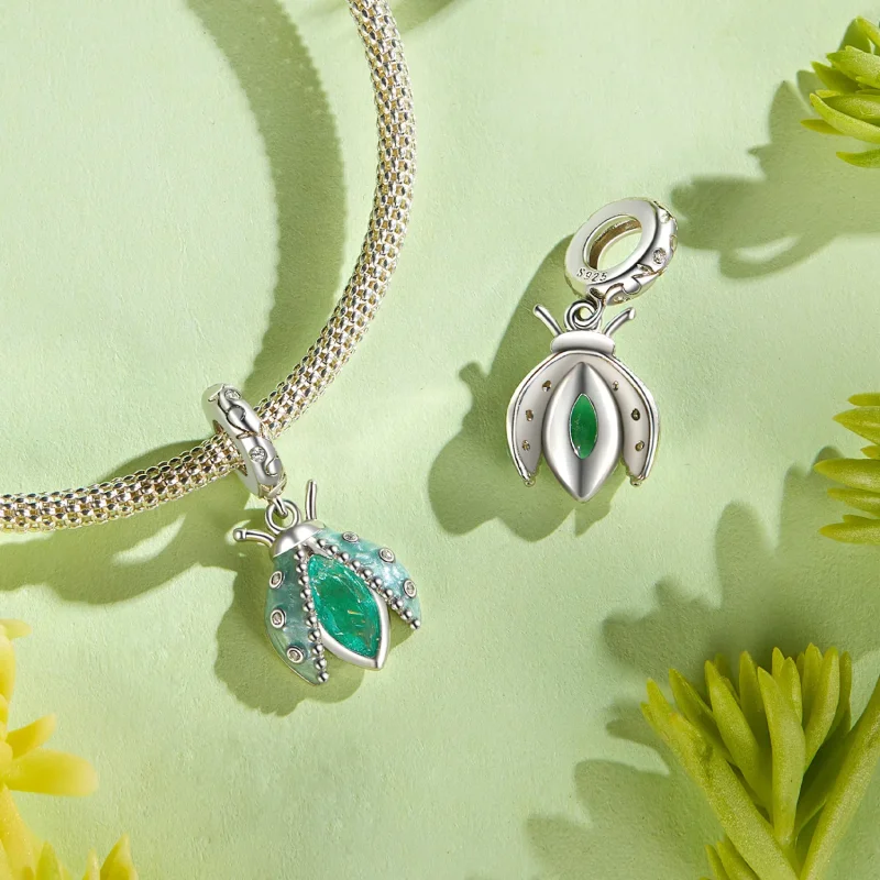 (slika za) Obesek s pikapolonico Oasis v slogu PANDORA - SCC2772 - Ogled 4