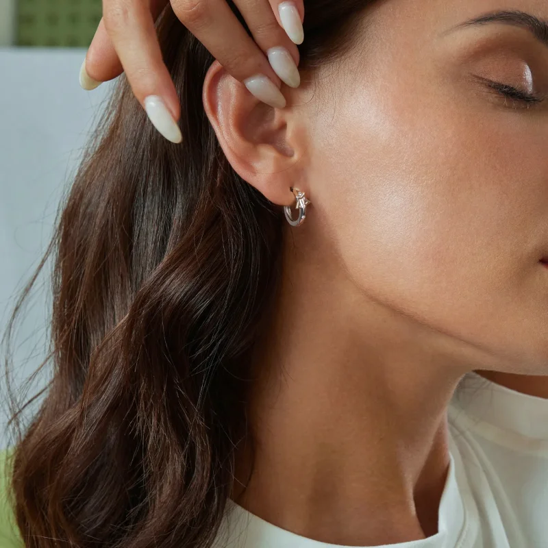 (slika za) Obeski z zaponko za ušesa v obliki zvezde v stilu PANDORA - SCE1726 - Ogled 8