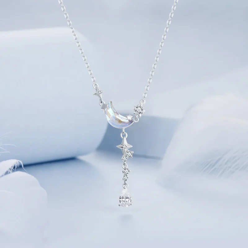 (slika za) Ogrlica Moonset Galaxy v stilu PANDORA - BSN380 - Ogled 3