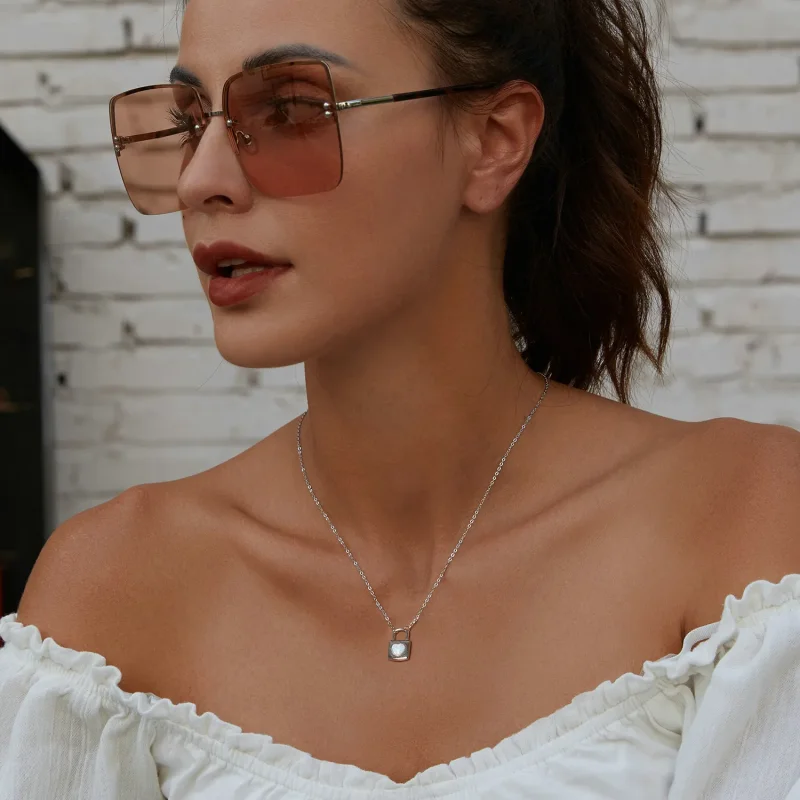 (slika za) Ogrlica s ključavnico v obliki srca PANDORA - BSN377 - Ogled 6