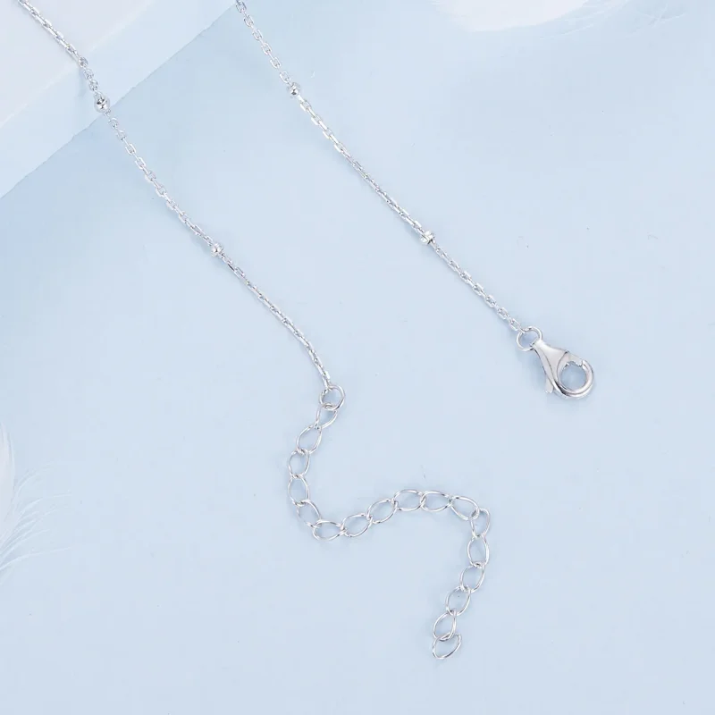 (slika za) Ogrlica z rožnatim križem v stilu PANDORA - BSN379 - Ogled 4