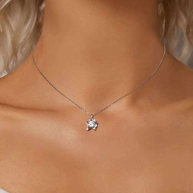 (slika za) Ogrlica z zvezdami v stilu PANDORA - SCN523 - Ogled 5