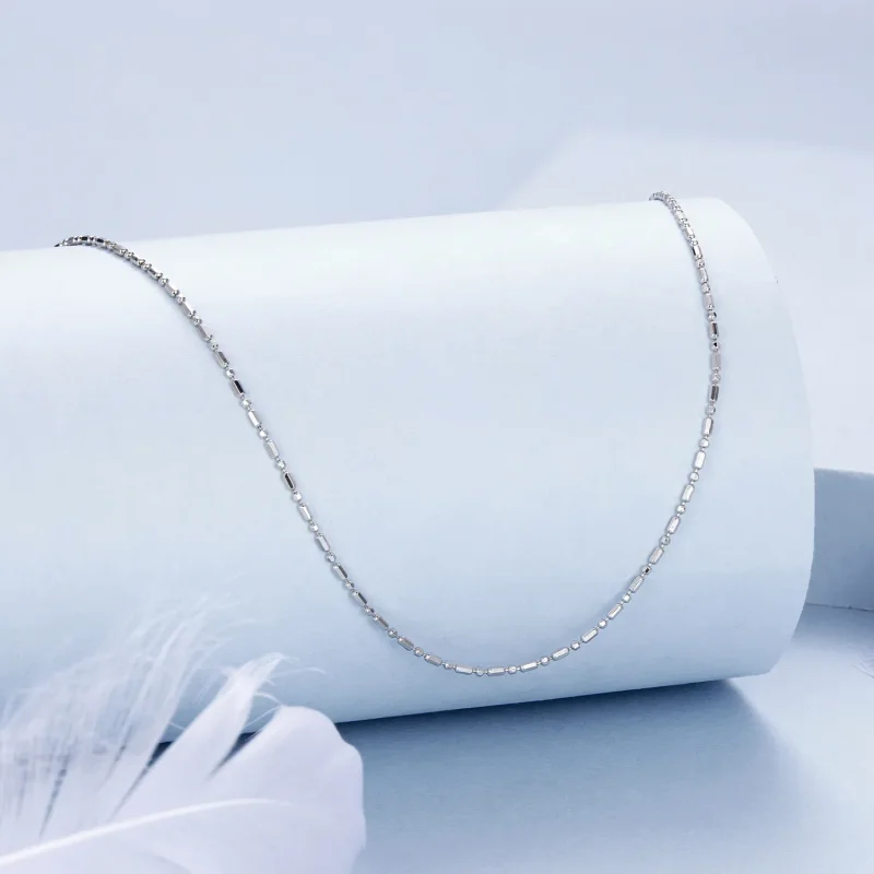 (slika za) Osnovna verižica s finimi bleščicami v stilu PANDORA - BSA006 - Ogled 2