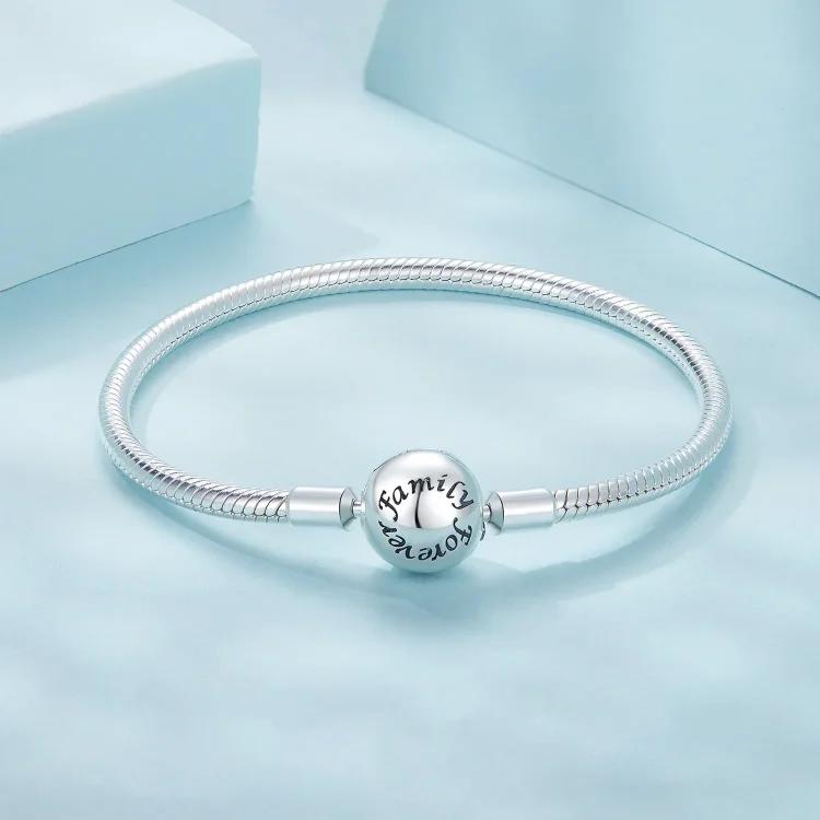Osnovna zapestnica PANDORA Style Forever Love Snake Bone - SCB272