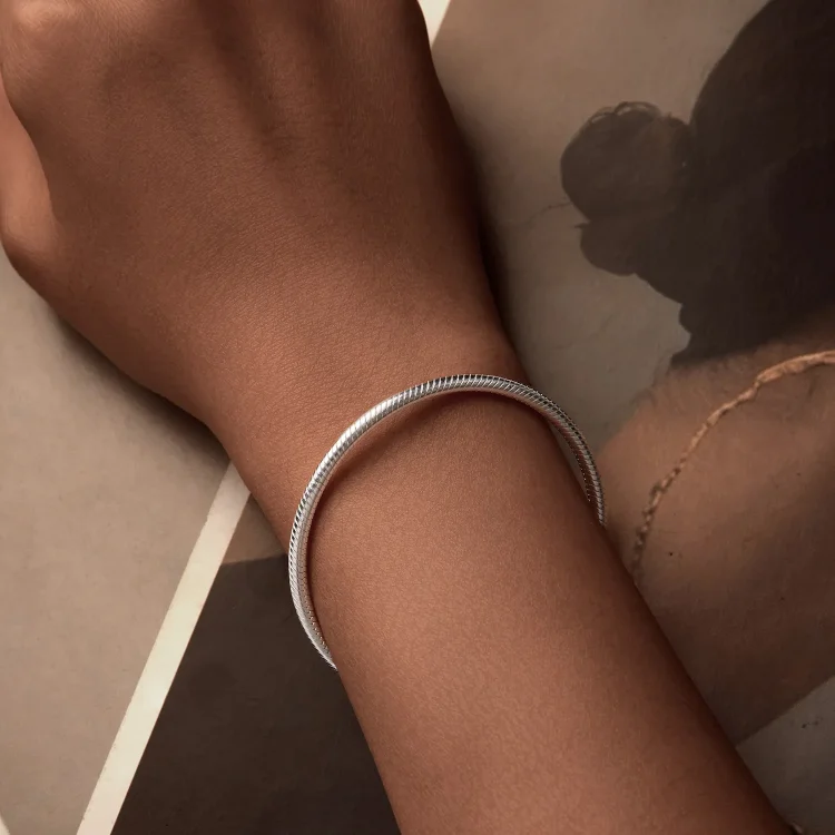 Osnovna zapestnica PANDORA Style Forever Love Snake Bone - SCB272