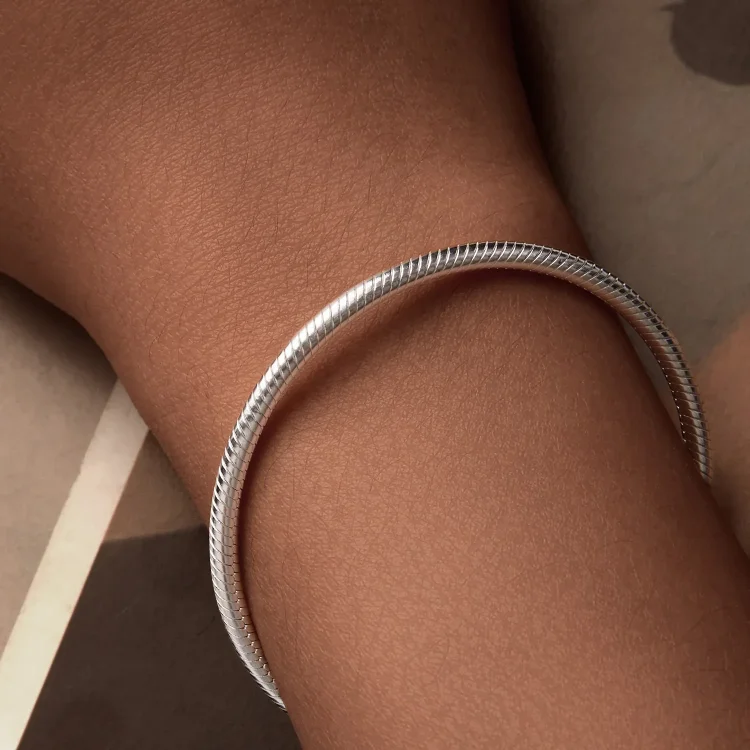 Osnovna zapestnica PANDORA Style Forever Love Snake Bone - SCB272