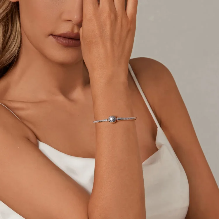 Osnovna zapestnica PANDORA Style Forever Love Snake Bone - SCB272