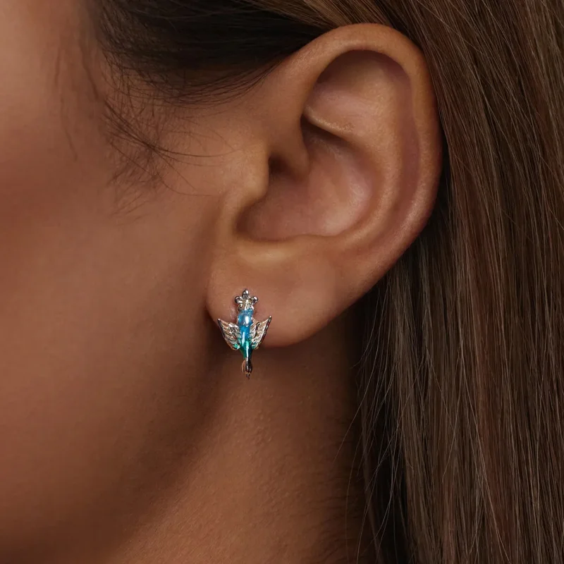 (slika za) PANDORA kaveljček za uho Hummingbird Style - BSE990 - Ogled 6