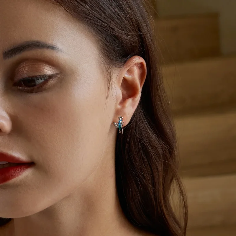 (slika za) PANDORA kaveljček za uho Hummingbird Style - BSE990 - Ogled 8