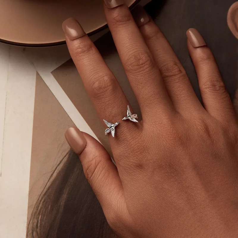 (slika za) PANDORA Style Asuka odprt prstan - SCR1006-E - Ogled 6