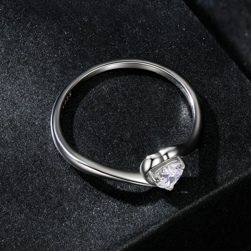 (slika za) PANDORA Style Exquisite Love Moissanitni prstan (en certifikat) - MSR047 - Ogled 4