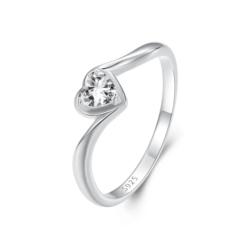 (slika za) PANDORA Style Exquisite Love Moissanitni prstan (en certifikat) - MSR047
