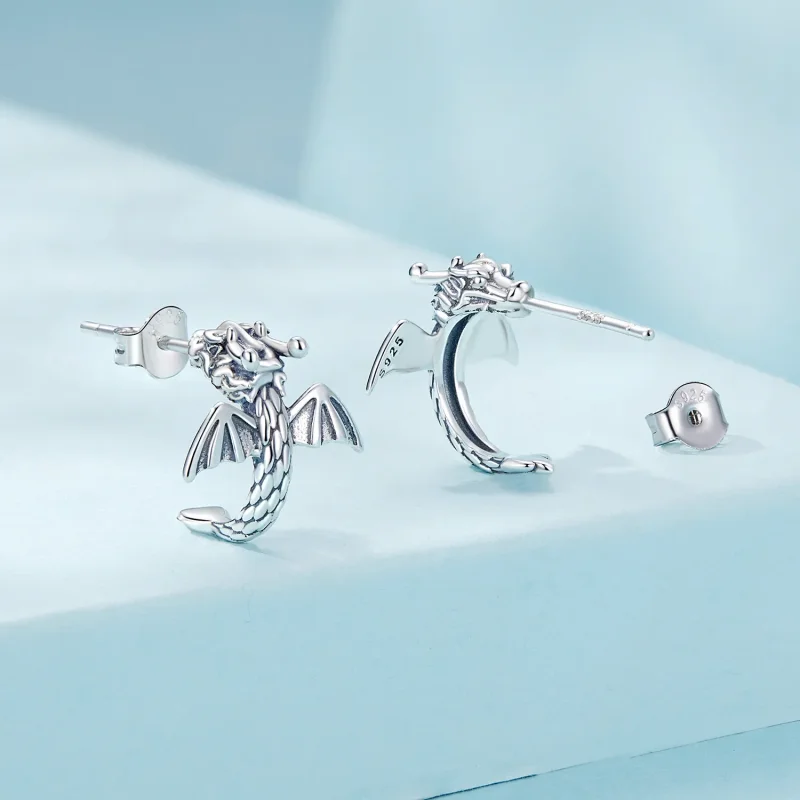 (slika za) PANDORA Style Feilong uhani - SCE1734 - Ogled 2
