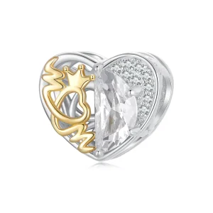 PANDORA Style Mom's Heart Beads - BSC1002 (slika za) PANDORA Style Mom's Heart Beads - BSC1002