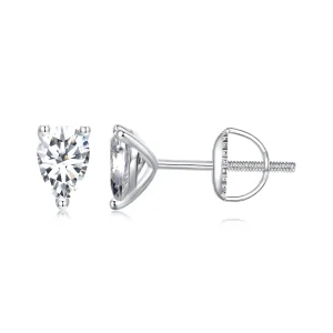 (slika za) PANDORA Style Water Drop Moissanite Uhani (dva certifikata) - MSE049