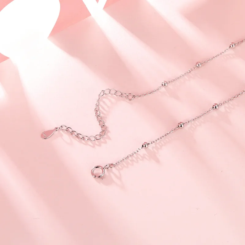 (slika za) Črna barvna ogrlica v stilu letala PANDORA - SCN516 - Ogled 4