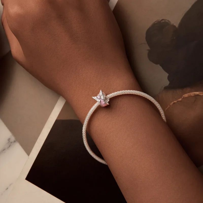 (slika za) Silikonske distančne kroglice v stilu Monet Butterfly PANDORA - BSC991 - Ogled 5