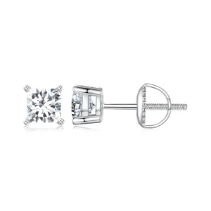 (slika za) Uhani PANDORA Style Princess Moissanite (dva certifikata) - MSE047-L