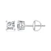 Uhani PANDORA Style Princess Moissanite (dva certifikata) - MSE047-L