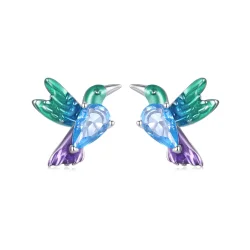 Uhani s pticami v stilu PANDORA - BSE989 Uhani s pticami v stilu PANDORA - BSE989