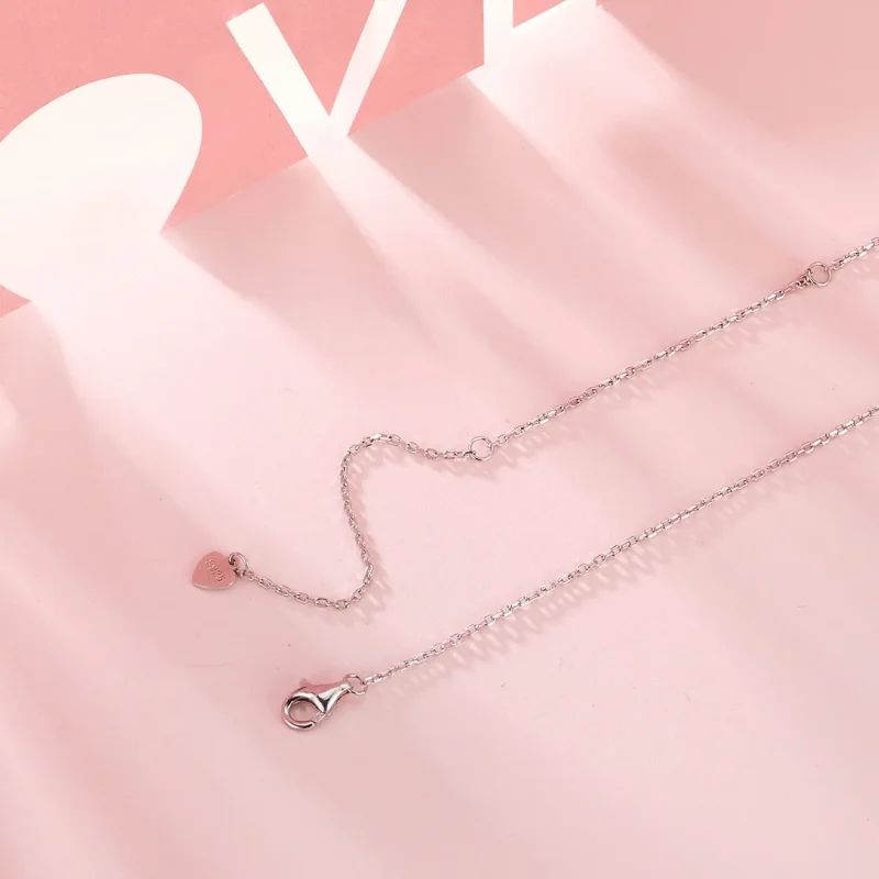 (slika za) Verižica v obliki črke Y iz bele školjke v obliki srca PANDORA Style - BSN372 - Ogled 4