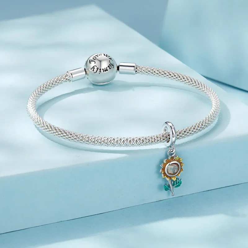 (slika za) Viseče perle sončnice v stilu PANDORA - SCX151 - Ogled 3