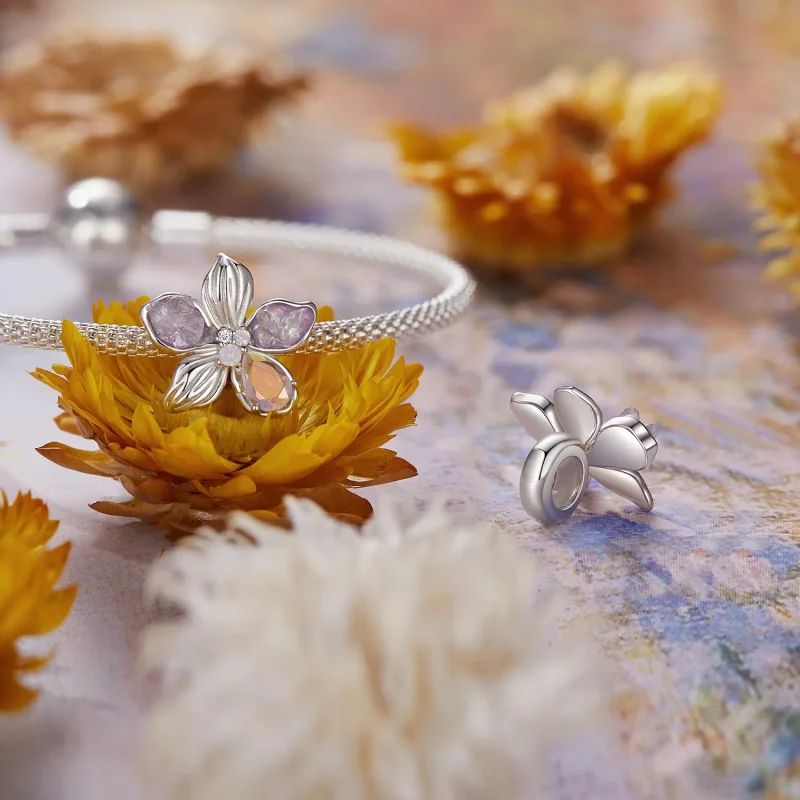 (slika za) Vrtne perle Monet v stilu PANDORA - BSC990 - Ogled 4
