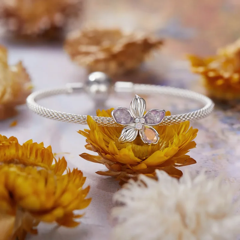 (slika za) Vrtne perle Monet v stilu PANDORA - BSC990 - Ogled 5