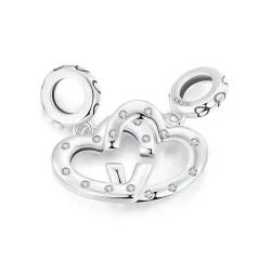 Dvojna zaponka PANDORA Style Love - SCC2773