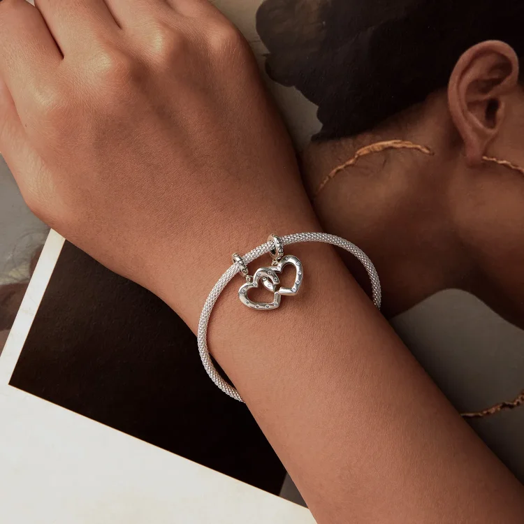 Dvojna zaponka PANDORA Style Love - SCC2773