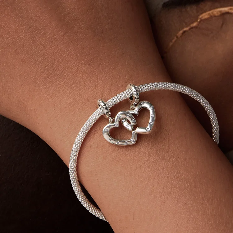 Dvojna zaponka PANDORA Style Love - SCC2773