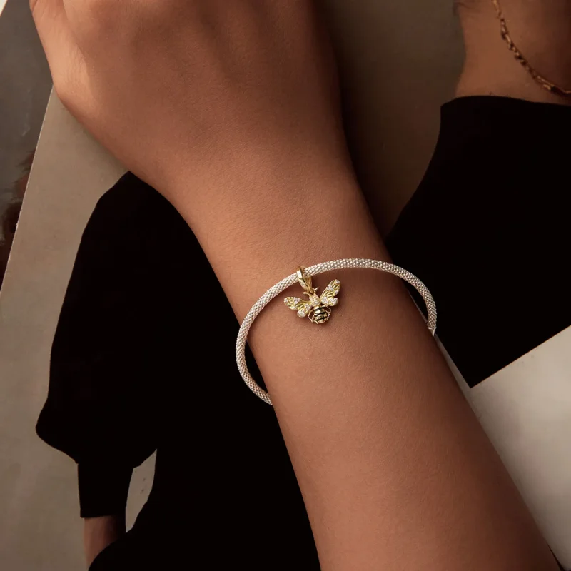 (slika za) Obesek čebela v stilu PANDORA - BSC1035 - Ogled 5