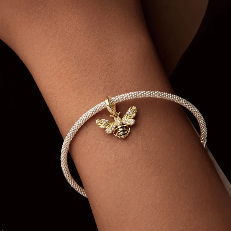 (slika za) Obesek čebela v stilu PANDORA - BSC1035 - Ogled 6