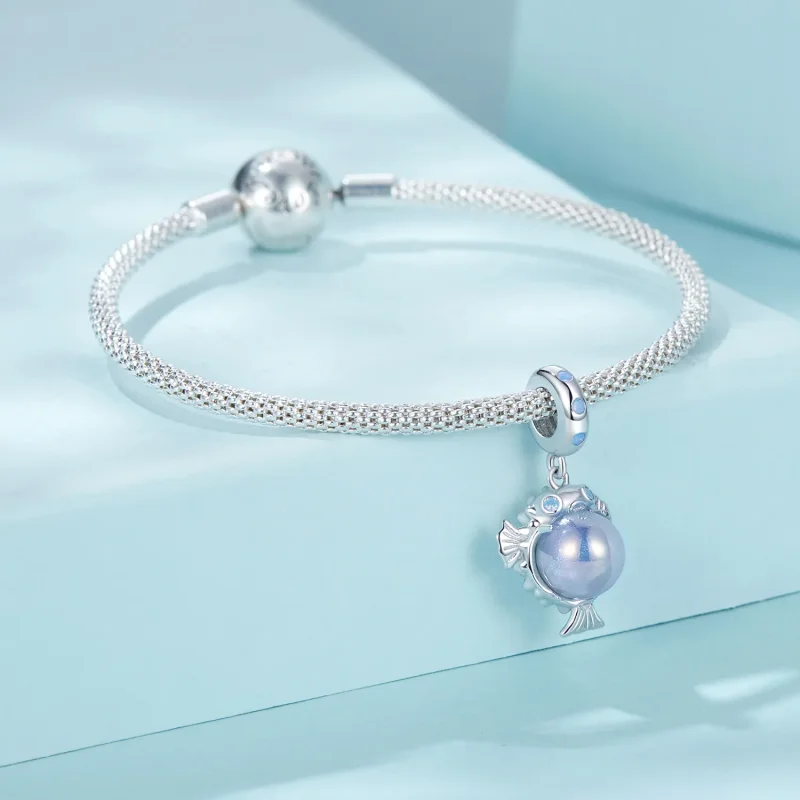 (slika za) Obesek Ocean Puffer v stilu PANDORA - SCC2798 - Ogled 4