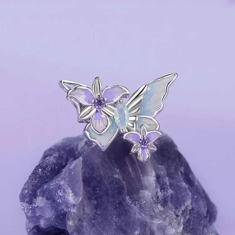 (slika za) Obesek PANDORA Style Butterfly Iris - BSC1030 - Ogled 2