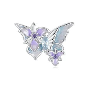 (slika za) Obesek PANDORA Style Butterfly Iris - BSC1030