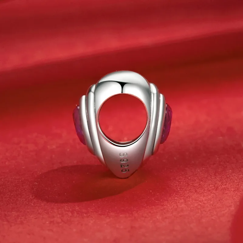 (slika za) Obesek PANDORA Style Love Heart Classic Halo - SCC2776 - Ogled 3