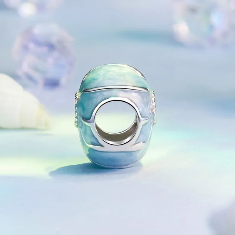 (slika za) Obesek PANDORA Style Modra školjka - BSC1018 - Ogled 3