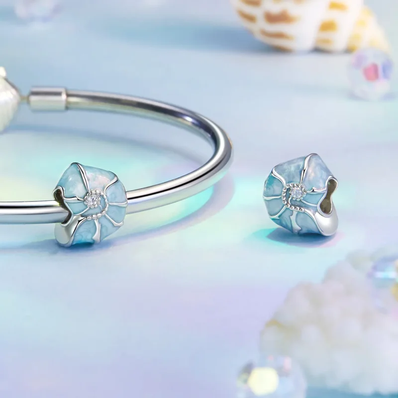 (slika za) Obesek PANDORA Style Modra školjka - BSC1018 - Ogled 4